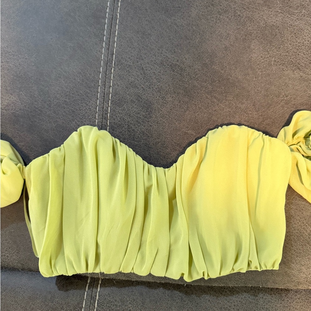 Elegant Green Off-Shoulder Blouse